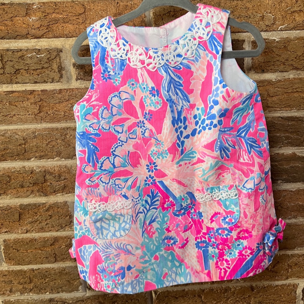 Lilly Pulitzer Baby Shift Dress 18-24 months "Light Pascha Pink” Resortcore